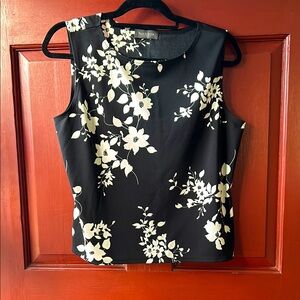 Tahari Black Floral Women's Top